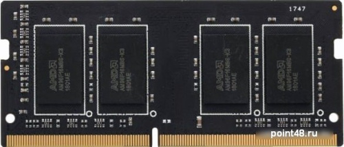 Память DDR4 8Gb 2666MHz AMD R748G2606S2S-UO OEM PC4-21300 CL16 SO-DIMM 260-pin 1.2В