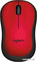 Купить Мышь Logitech M220 Silent красный оптическая (1000dpi) беспроводная USB (2but) в Липецке