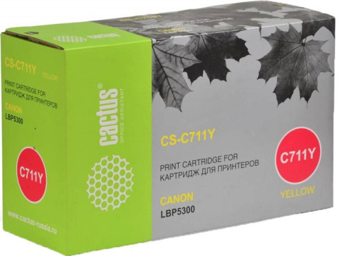 Купить Картридж CACTUS CS-C711Y (аналог Canon Cartridge 711 Yellow) в Липецке