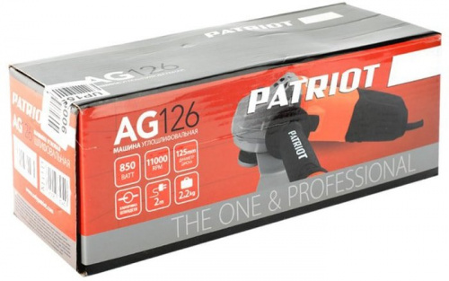 Купить Углошлифовальная машина Patriot AG 126 850Вт 11000об/мин d=125мм в Липецке фото 2