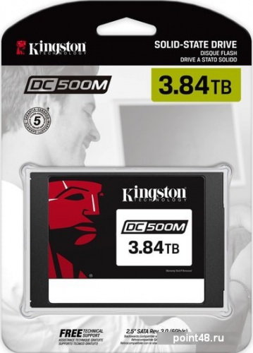 Накопитель SSD Kingston SATA III 3.75Tb SEDC500M/3840G DC500M 2.5  1.3 DWPD фото 3