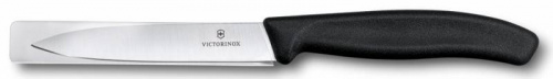 Купить Нож кухонный Victorinox Swiss Classic (6.7703) стальной для чистки овощей и фруктов лезв.100мм прямая заточка черный без упаковки в Липецке