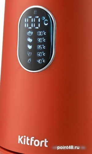 Купить Чайник электрический Kitfort KT-6115-3 1.5л. 1800Вт красный (корпус: пластик) в Липецке фото 3