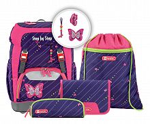 Купить Ранец Step By Step Grade Shiny Butterfly фиолетовый/розовый 4 предмета в Липецке