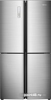 Холодильник Hisense RQ515N4AD1 серебристый (трехкамерный) в Липецке