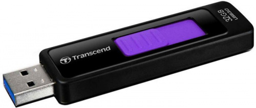Купить Флеш Диск Transcend 32Gb Jetflash 760 TS32GJF760 USB3.0 черный/фиолетовый в Липецке фото 3