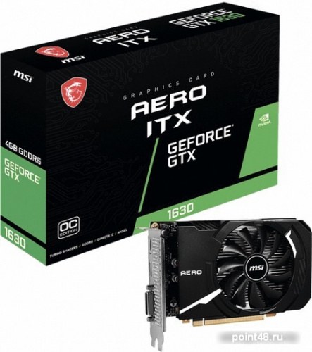 Видеокарта MSI GeForce GTX 1630 Aero ITX 4G OC фото 2