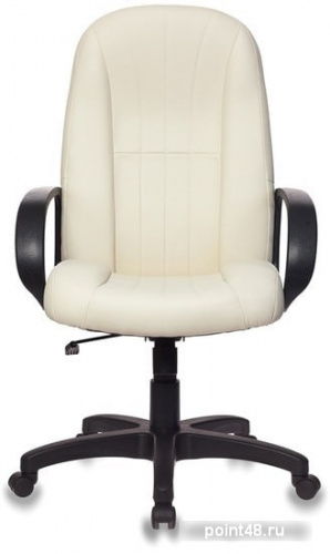 Кресло руководителя Бюрократ T-898/OR-10 молочный искусственная кожа фото 2