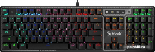 Купить Клавиатура A4Tech Bloody B750N DESTINY механическая черный USB for gamer LED в Липецке