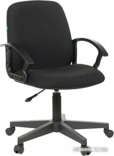Кресло Бюрократ CH-808-LOW/#B низкая спинка сиденье черный 3С11 НА ПИАСТРЕ фото 3