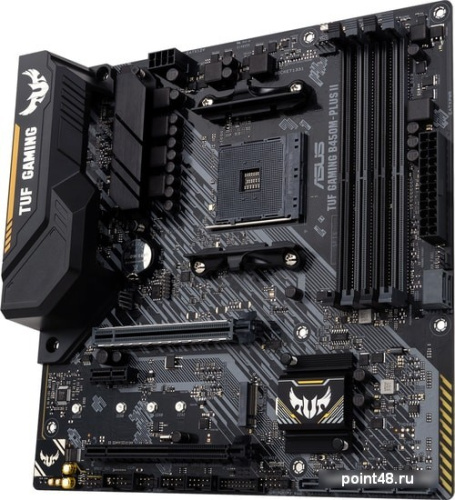 Материнская плата Asus TUF GAMING B450M-PLUS II Soc-AM4 AMD B450 4xDDR4 mATX AC`97 8ch(7.1) GbLAN RAID+DVI+HDMI фото 2