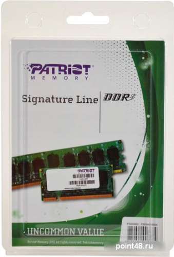 Память DDR3 4Gb 1600MHz Patriot PSD34G16002S RTL PC3-12800 CL11 SO-DIMM 204-pin 1.5В фото 2