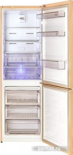 Холодильник двухкамерный Beko RCNK321E20SB морозильная камера снизу, цвет бежевый в Липецке фото 3