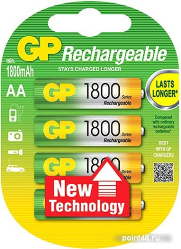 Купить Аккумулятор GP 180AAHC AA NiMH 1800mAh (2шт) в Липецке