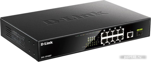 Купить Коммутатор D-Link DGS-1010MP/A1A 9G 1SFP 8PoE 125W неуправляемый в Липецке фото 2