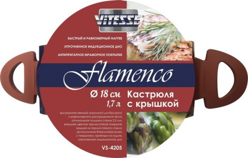 Купить Кастрюля Vitesse Flamenco VS-4205 в Липецке фото 2