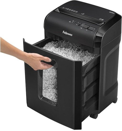 Купить Шредер Fellowes PowerShred 10M (секр.P-5)/фрагменты/10лист./19лтр./скобы/пл.карты в Липецке фото 3