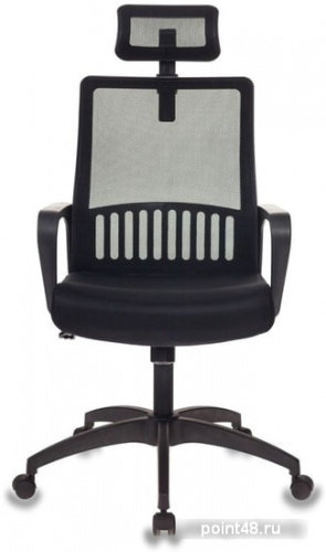 Кресло Бюрократ MC-201-H черный TW-01 TW-11 сетка/ткань с подголов. крестовина пластик фото 2