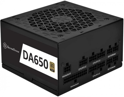 Блок питания SilverStone SST-DA650-G (SST-AX0850MCGD-A) 650W, 80 PLUS Gold, Full Modular, 1*12V, 120mm FAN 18dBa, RTL  (811116) {5}