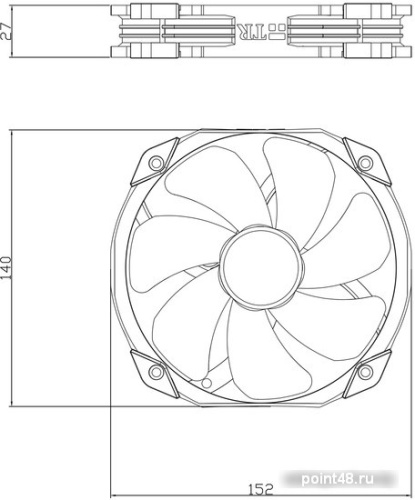 Вентилятор для корпуса Thermalright TL-D14S ARGB фото 2