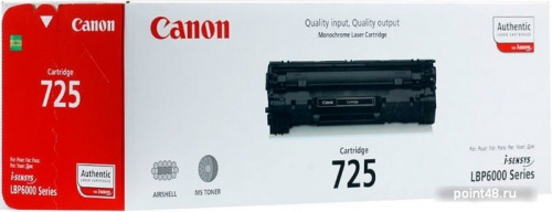 Купить Картридж ориг. Canon 725 черный для Canon i-SENSYS LBP-6000/6020/6030/MF3010 (1600стр) в Липецке фото 2