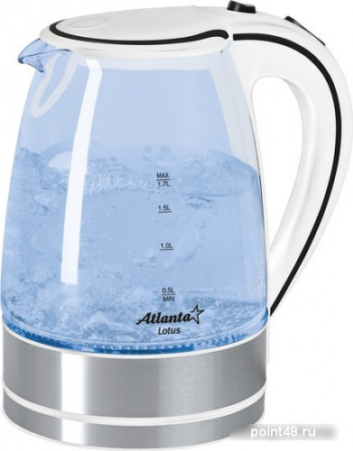 Купить Чайник ATLANTA ATH-691 стекло белый в Липецке