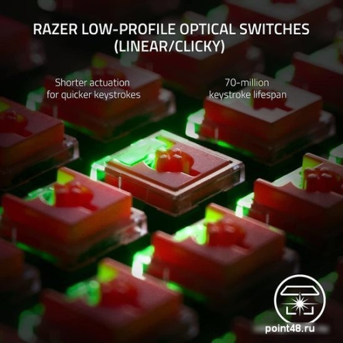 Купить Клавиатура Razer Deathstalker V2 Pro Wireless (Razer Low Profile Optical Red) в Липецке фото 2