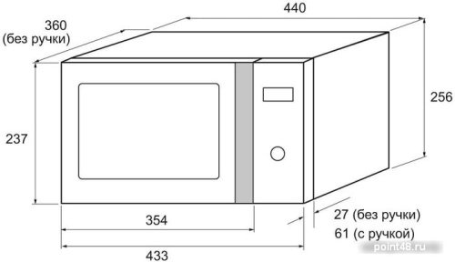 Микроволновая печь Krona Quantum 44 WH/IX в Липецке фото 2