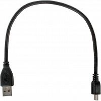 Купить Кабель USB 2.0 Pro A-->mini-B 5P 0.3м Gembird <CCP-USB2-AM5P-1> экран, черный, пакет в Липецке