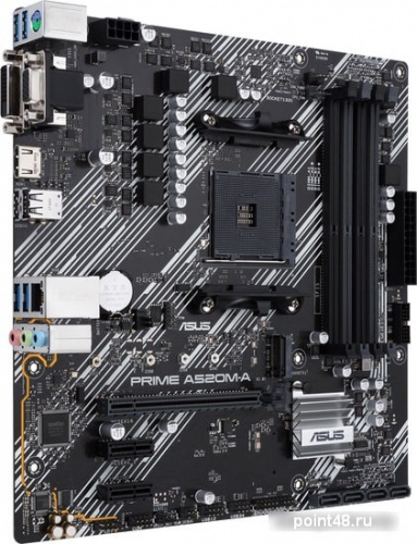 Материнская плата Asus PRIME A520M-A Soc-AM4 AMD A520 4xDDR4 mATX AC`97 8ch(7.1) GbLAN RAID+VGA+DVI+HDMI фото 2
