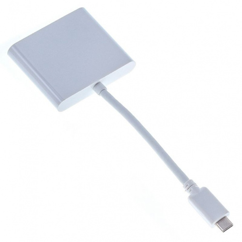 Купить Переходник Buro BHP RET TPC-HDM USB Type-C (m) HDMI (f) USB 3.0 A(f) USB Type-C (f) белый в Липецке фото 2