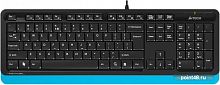 Купить Клавиатура A4 Fstyler FK10 черный/синий USB Multimedia в Липецке