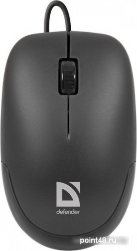 Купить Мышь проводная Defender Datum MM-010 Black (Черн), USB 2кн+кл,1000 dpi в Липецке
