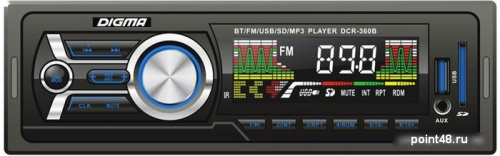 USB-магнитола Digma DCR-360B в Липецке от магазина Point48