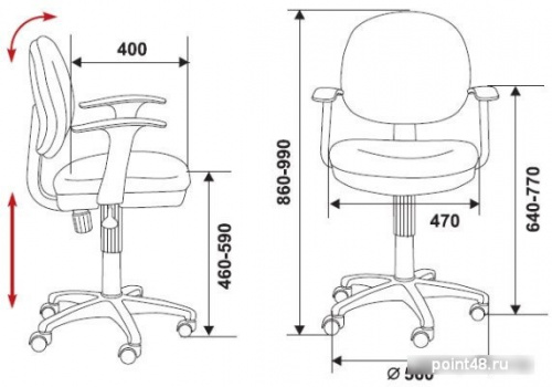 Кресло Бюрократ CH-W356AXSN/15-118 салатовый 15-118 ткань крестовина пластиковая (пластик белый) фото 2