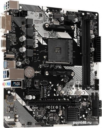 Материнская плата Asrock X370M-HDV R4.0 Soc-AM4 AMD X370 2xDDR4 mATX AC`97 8ch(7.1) GbLAN RAID+VGA+DVI+HDMI фото 3