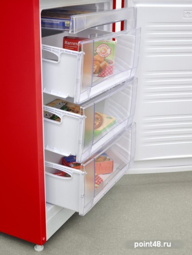 Холодильник Nordfrost NRB 164NF 832 красный (двухкамерный) в Липецке фото 3