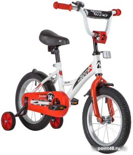 Купить Детский велосипед Novatrack Strike 14 2020 143STRIKE.WTR20 (белый/красный) в Липецке на заказ фото 2