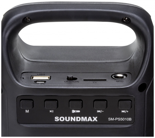 Купить Портативная акустика SOUNDMAX SM-PS5010B (черный) в Липецке фото 3