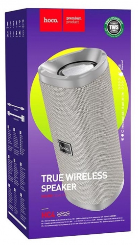 Купить Портативная акустика HOCO HC4 Bluetooth-колонка Bella (серый) в Липецке фото 3