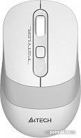 Купить Мышь A4Tech Fstyler FG10S белый/серый оптическая (2000dpi) silent беспроводная USB (4but) в Липецке