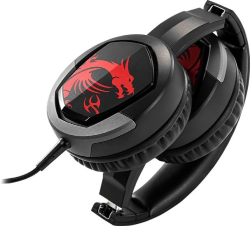 Купить Наушники с микрофоном MSI Immerse GH30 черный 1.5м накладные оголовье (S37-2101000-SV1) в Липецке фото 3