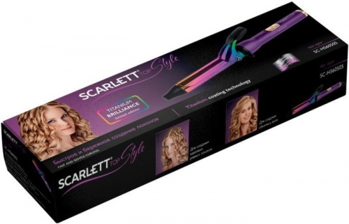 Купить Щипцы Scarlett SC-HS60505 34Вт покрытие:титановое фиолетовый в Липецке фото 3
