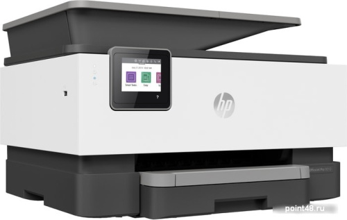 Купить МФУ струйный HP Officejet Pro 9010 AiO (3UK83B) A4 Duplex WiFi USB RJ-45 белый/серый в Липецке фото 2