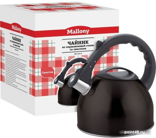 Купить MALLONY Чайник MAL-042-N 2,5л чёрный (910088) в Липецке фото 2