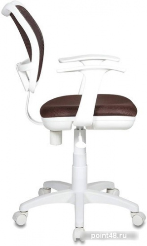 Кресло Бюрократ CH-W797/BR/TW-14C спинка сетка коричневый сиденье коричневый TW-14C (пластик белый) фото 3