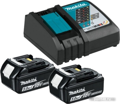 Купить Аккумулятор с зарядным устройством Makita BL1850B + DC18RC 191L74-5 (18В/5 Ah + 7.2-14.4В) в Липецке