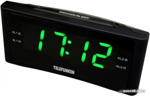 Купить Радиобудильник TELEFUNKEN TF-1712(черный с зеленым) в Липецке