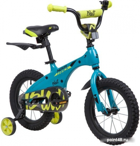 Купить Детский велосипед Novatrack Blast 14 (голубой/желтый, 2019) в Липецке на заказ фото 2
