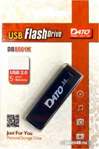 Купить Флеш Диск Dato 8Gb DB8001 DB8001K-08G USB2.0 черный в Липецке фото 2